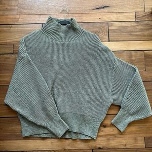 H&M Heathered Green Chunky Knit Sweater